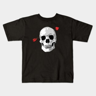 Valentine's Day skull Kids T-Shirt